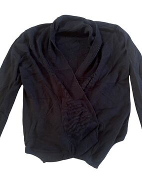 Fever Black Shawl Collar Cardigan